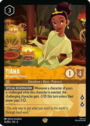 Tiana - Restaurant Owner - 16/204 - Legendary - Cold Foil