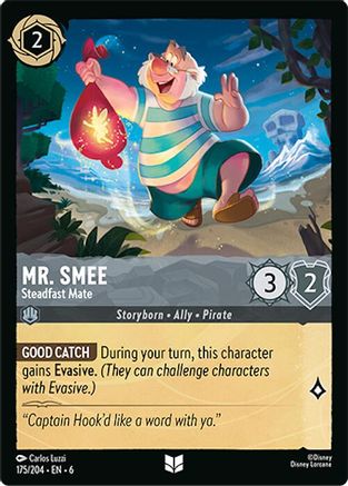 Mr. Smee - Steadfast Mate - 175/204 - Uncommon