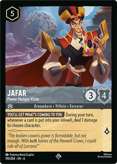 Jafar - Power-Hungry Vizier - 193/204 - Super Rare