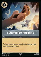 Unfortunate Situation - 199/204 - Uncommon - Cold Foil