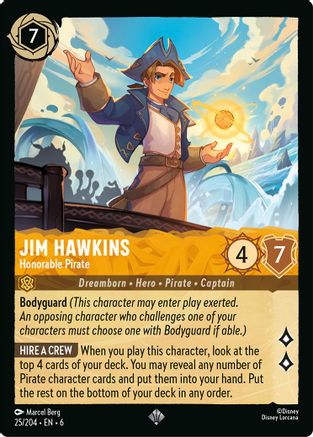 Jim Hawkins - Honorable Pirate - 25/204 - Super Rare