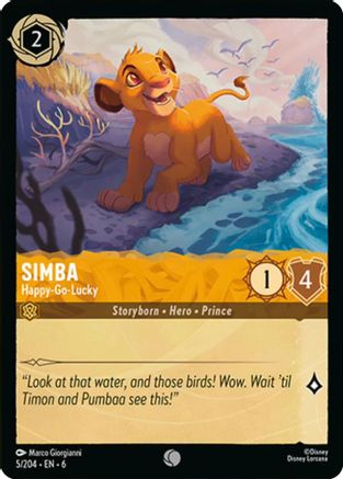 Simba - Happy-Go-Lucky - 5/204 - Common