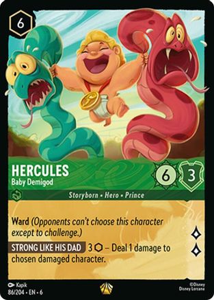 Hercules - Baby Demigod - 86/204 - Legendary - Cold Foil