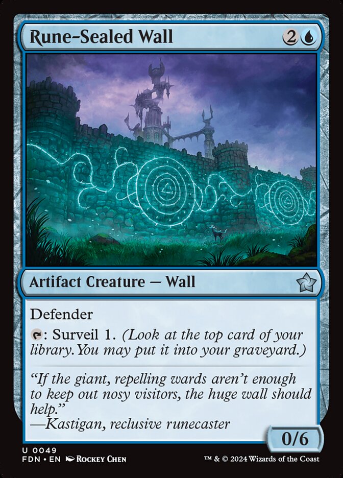 Rune-Sealed Wall - Foil