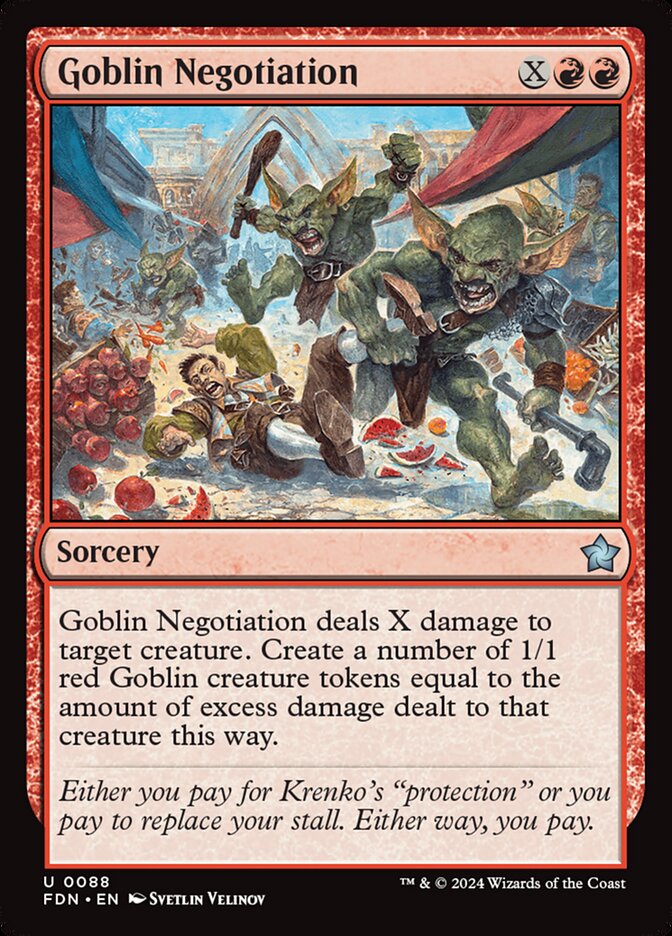 Goblin Negotiation - Foil