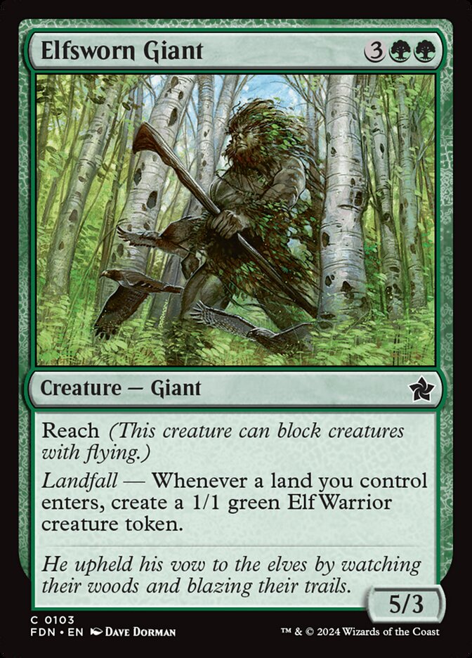 Elfsworn Giant - Foil