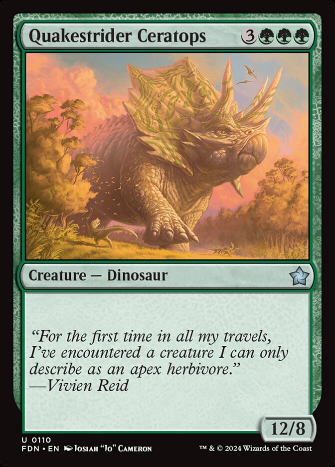 Quakestrider Ceratops - Foil