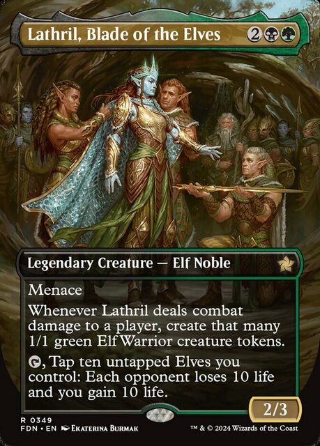 Lathril Blade Of The Elves Borderless Magic Singles Foundations