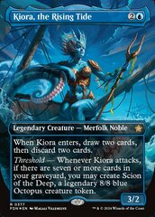 Kiora, the Rising Tide (0377) (Borderless) - Mana Foil