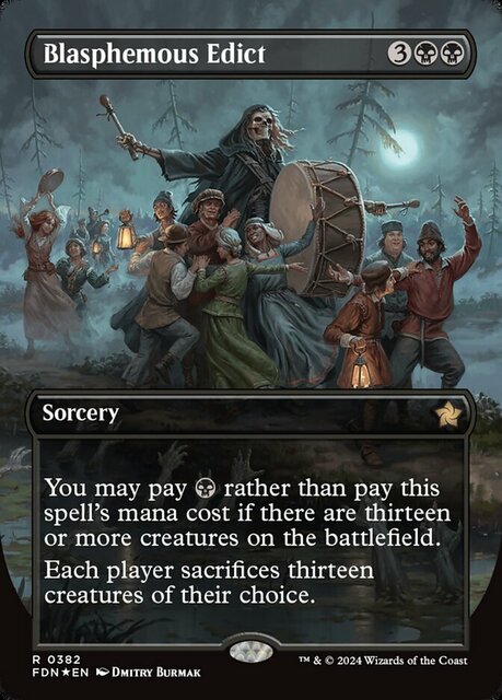 Blasphemous Edict - Mana Foil - Borderless