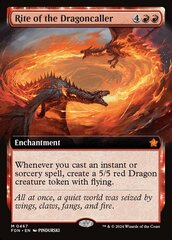 Rite of the Dragoncaller - Foil - Extended Art