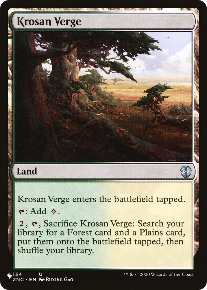 Krosan Verge - ZNC - The List