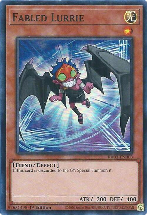 Fabled Lurrie - RA03-EN003 - Super Rare - 1st Edition