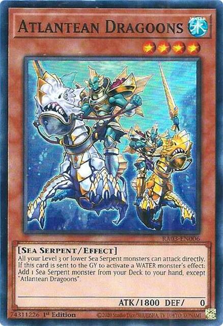 Atlantean Dragoons - RA03-EN006 - Super Rare - 1st Edition