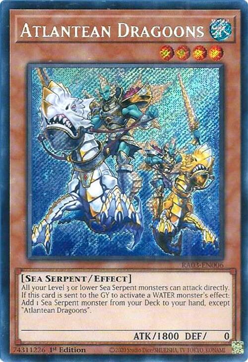 Atlantean Dragoons - RA03-EN006 - Secret Rare - 1st Edition