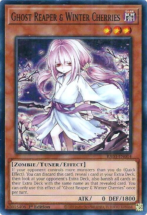Ghost Reaper & Winter Cherries - RA03-EN014 - Super Rare - 1st Edition