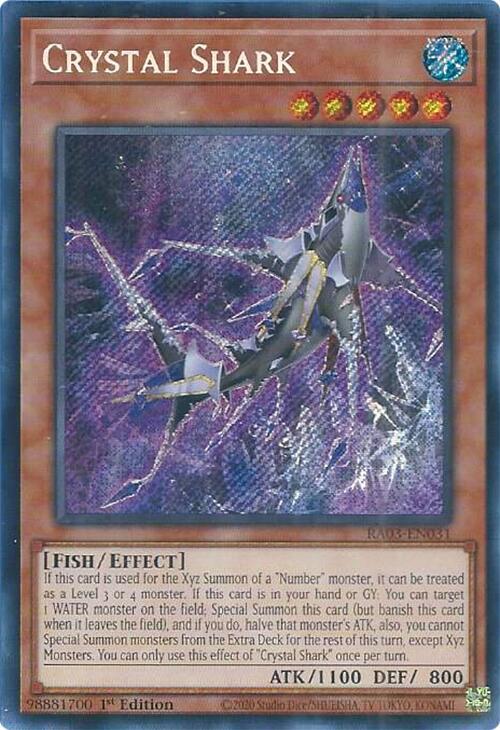 Crystal Shark - RA03-EN031 - Secret Rare - 1st Edition