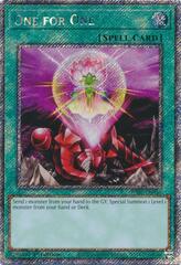 One for One - RA03-EN056 - Platinum Secret Rare - 1st Edition