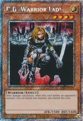 D.D. Warrior Lady - RA03-EN129 - Platinum Secret Rare - 1st Edition