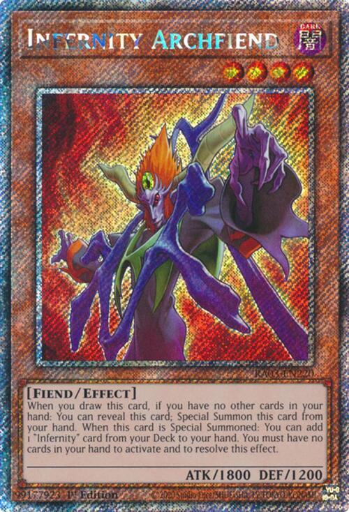 Infernity Archfiend - RA03-EN220 - Platinum Secret Rare - 1st Edition