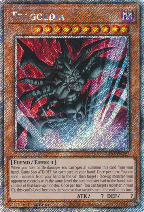 Tragoedia - RA03-EN223 - Platinum Secret Rare - 1st Edition