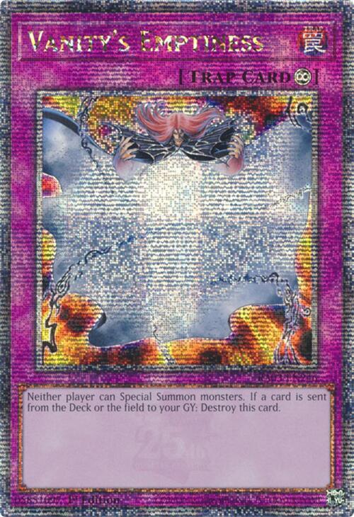 Vanitys Emptiness - RA03-EN246 - Quarter Century Secret Rare - 1st Edition