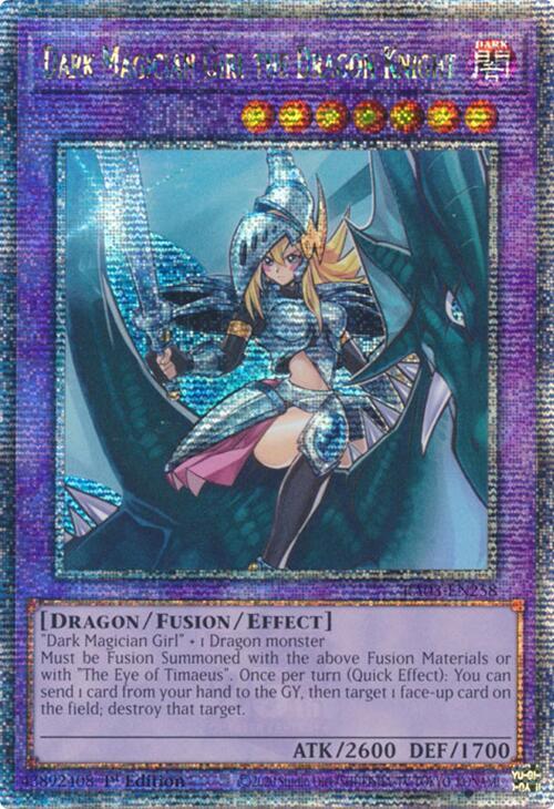 Dark Magician Girl the Dragon Knight - RA03-EN258 - Quarter Century Secret Rare - 1st Edition Dark Magician Girl the Dragon Knight - RA03-EN258 - Quarter Century Secret Rare - 1st Edition