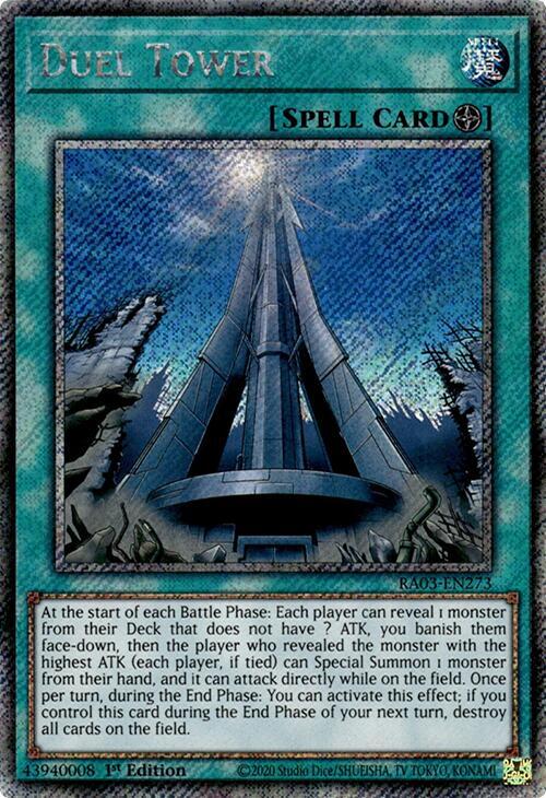 Duel Tower - RA03-EN273 - Platinum Secret Rare - 1st Edition