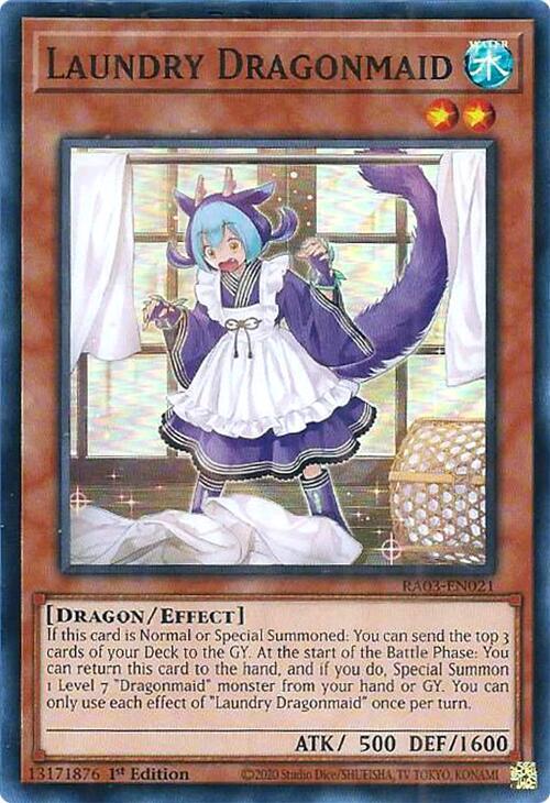 Laundry Dragonmaid - RA03-EN021 - Super Rare - 1st Edition