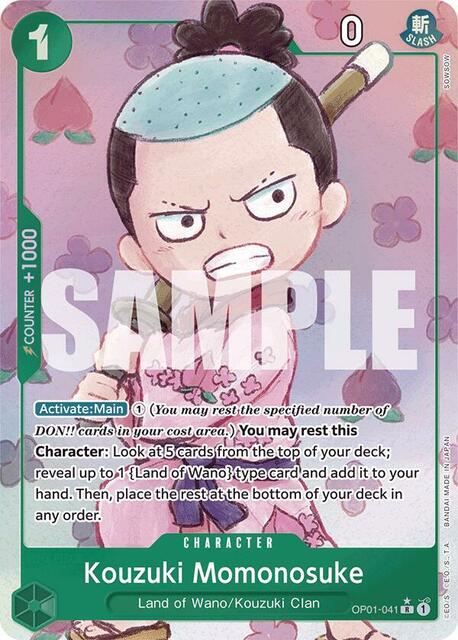 Kouzuki Momonosuke (Alternate Art) - OP01-041 - R - Foil