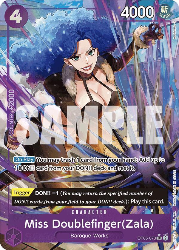 Miss Doublefinger(Zala) (Full Art) - OP05-073 - UC - Foil