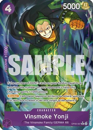 Vinsmoke Yonji (Full Art) - OP06-067 - R - Foil