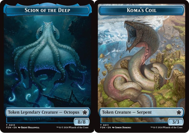 Scion of the Deep // Komas Coil Doubled-Sided Token