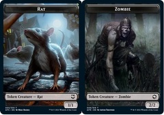 Rat // Zombie Double-Sided Token