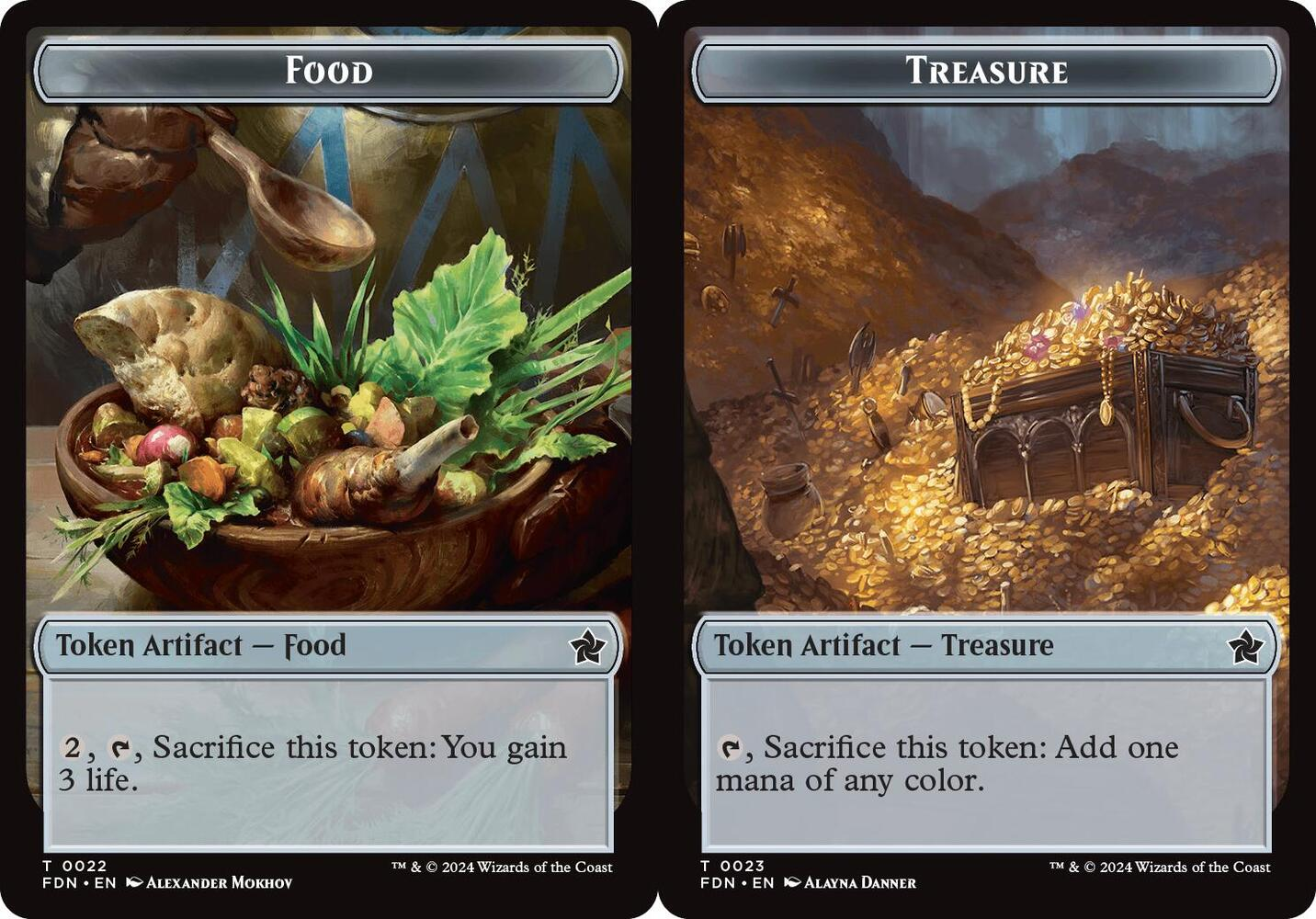 Food // Treasure Double-Sided Token