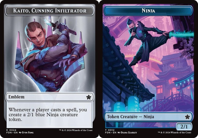 Emblem - Kaito, Cunning Infiltrator // Ninja Doubled-Sided Token