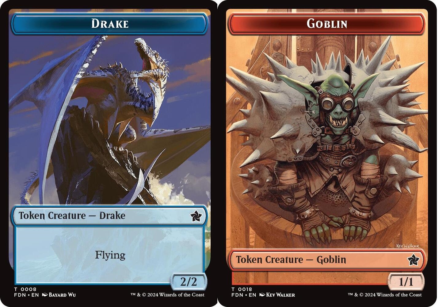 Token - Drake // Goblin Doubled-Sided