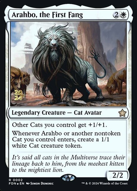 Arahbo, the First Fang - Foil - Prerelease Promo