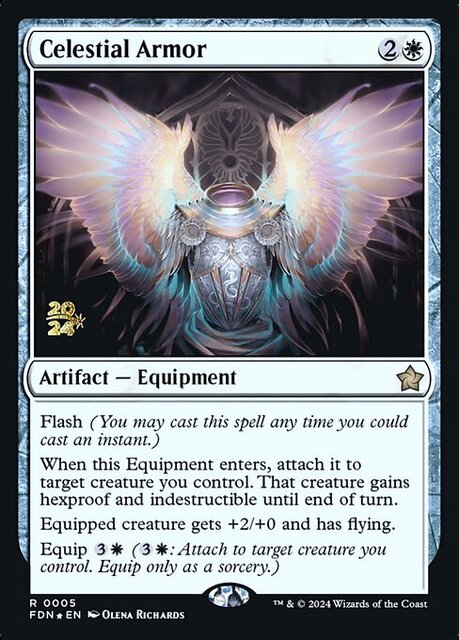 Celestial Armor - Foil - Prerelease Promo