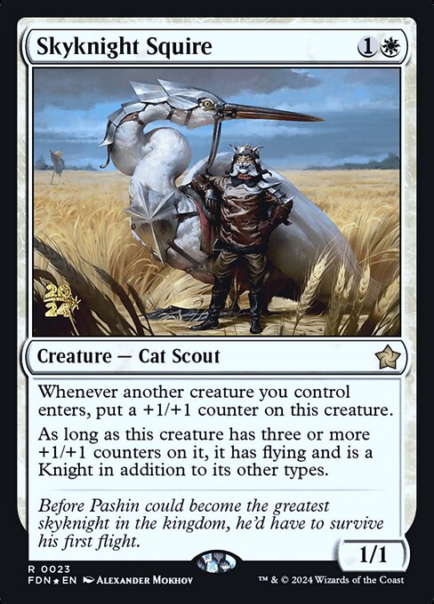 Skyknight Squire - Foil - Prerelease Promo