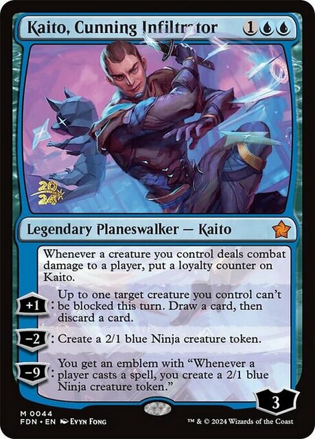 Kaito, Cunning Infiltrator - Foil - Prerelease Promo