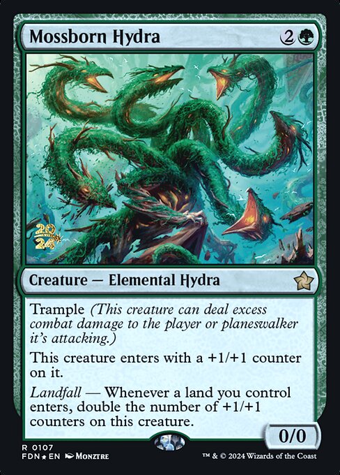 Mossborn Hydra - Foil - Prerelease Promo