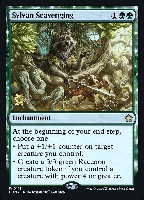 Sylvan Scavenging - Foil - Prerelease Promo