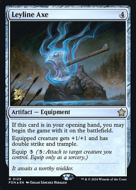 Leyline Axe - Foil - Prerelease Promo