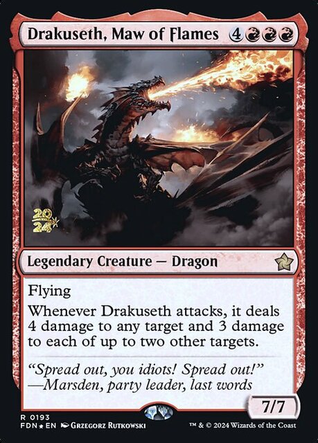 Drakuseth, Maw of Flames - Foil - Prerelease Promo