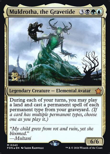 Muldrotha, the Gravetide - Foil - Prerelease Promo