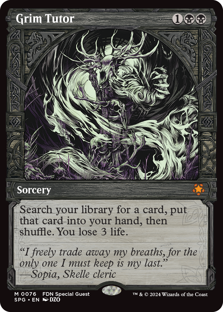 Grim Tutor - Foil - Showcase