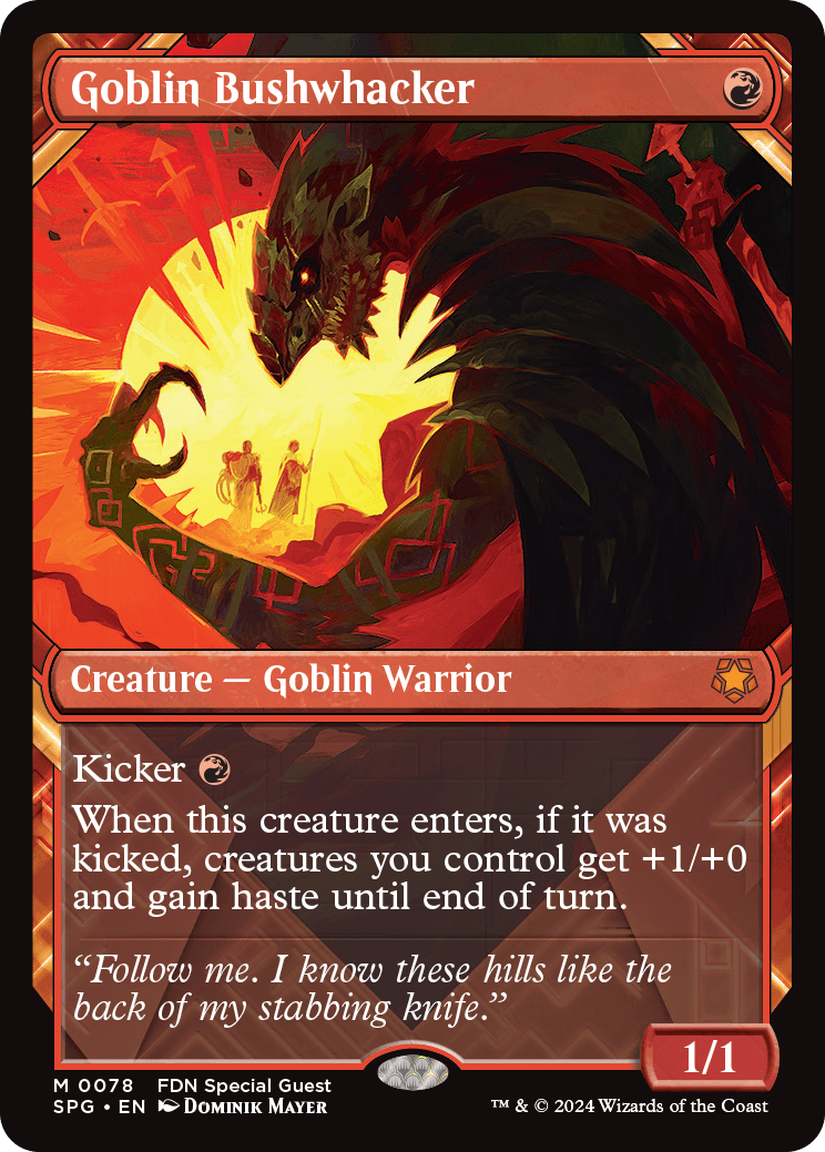 Goblin Bushwhacker - Foil - Showcase