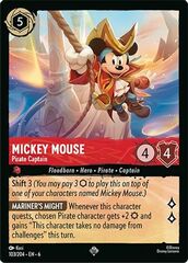 Mickey Mouse - Pirate Captain - 103/204 - Super Rare