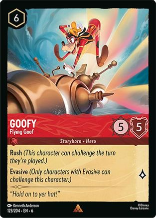 Goofy - Flying Goof - 123/204 - Rare